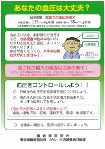 健康介護まちかど相談薬局　あなたの血圧は大丈夫？